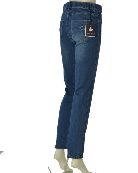 JEANS DONNA FLAVIA COSTANTI JEGGINGS TASCHE STRASS ELASTICIZZATO STRASS ART. FC9291