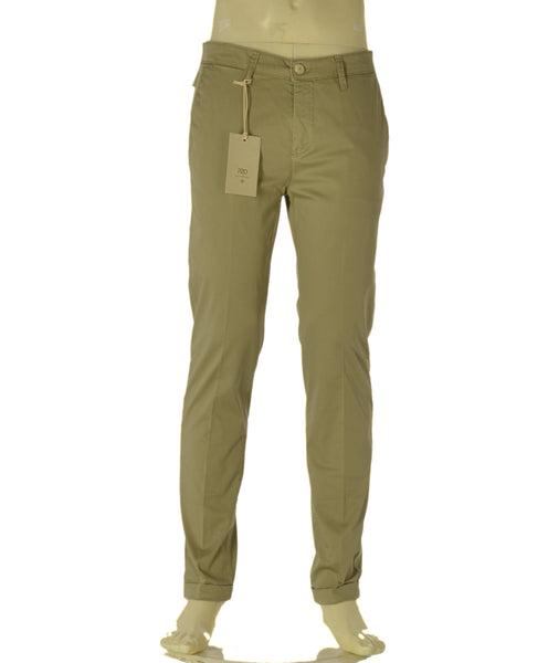 PANTALONI UOMO P.ZETA.ONE SKINNY FIT TASCHE FRANCESE RISVOLTO COTONE ELASTICIZZATO ART. PZV89/61047