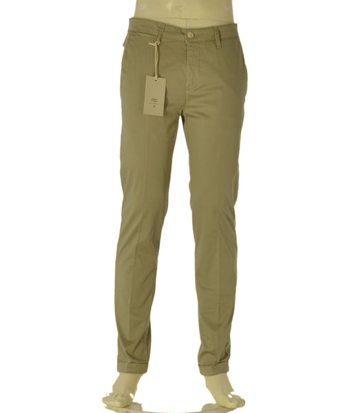 PANTALONI UOMO P.ZETA.ONE SKINNY FIT TASCHE FRANCESE RISVOLTO COTONE ELASTICIZZATO ART. PZV89/61047