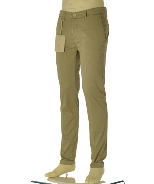 PANTALONI UOMO P.ZETA.ONE SKINNY FIT TASCHE FRANCESE RISVOLTO COTONE ELASTICIZZATO ART. PZV89/61047