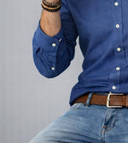 CAMICIA UOMO CORONA TESSUTO FIL A FIL MANICA LUNGA  PURO COTONE VESTIBILITA REGOLARE ART BOCELLI