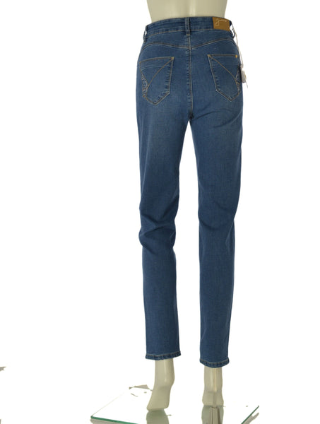 JEANS DONNA FLAVIA COSTANTI ELASTICIZZSTO LEGGERO CINQUE TASCHE STRASS ART. FC9292