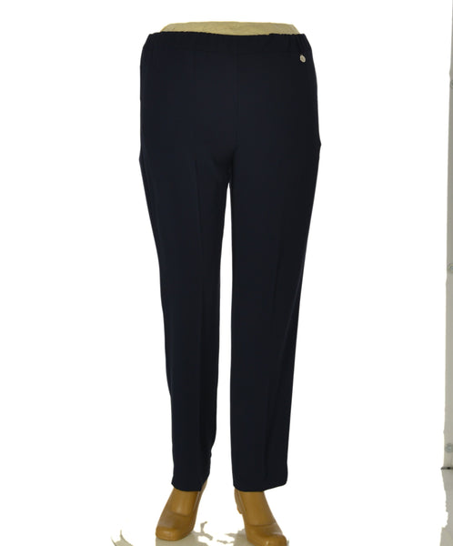 PANTALONE DONNA PERLA TAGLIE OVER ELASTICO SPACCHETTI STRASS ART. MAGIC OVER