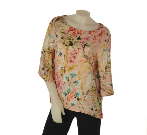 CASACCA DONNA PERLA MANICHE 3/4 FANTASIA VISCOSA SPACCHI ART. 2695