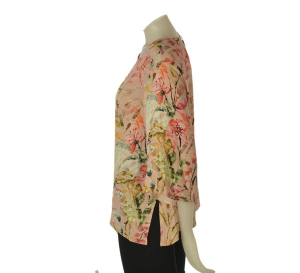 CASACCA DONNA PERLA MANICHE 3/4 FANTASIA VISCOSA SPACCHI ART. 2695