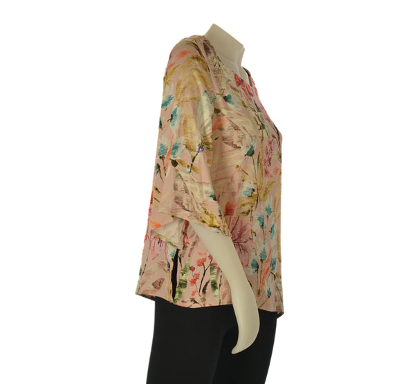 CASACCA DONNA PERLA MANICHE 3/4 FANTASIA VISCOSA SPACCHI ART. 2695