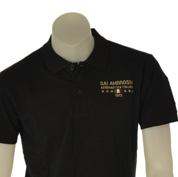 POLO UOMO SAI AMBROSINI PIQUET COTONE LOGO ART. ARE6PL010383U