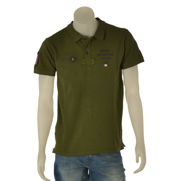POLO UOMO SAI AMBROSINI MANICA CORTA STAMPA LOGO SPACCHI PIQUET COTONE ART. ARE6PL031067U