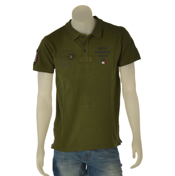 POLO UOMO SAI AMBROSINI MANICA CORTA STAMPA LOGO SPACCHI PIQUET COTONE ART. ARE6PL031067U