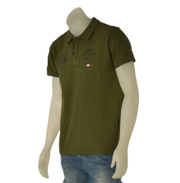 POLO UOMO SAI AMBROSINI MANICA CORTA STAMPA LOGO SPACCHI PIQUET COTONE ART. ARE6PL031067U