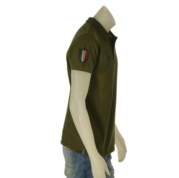 POLO UOMO SAI AMBROSINI MANICA CORTA STAMPA LOGO SPACCHI PIQUET COTONE ART. ARE6PL031067U