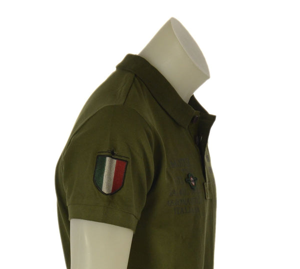POLO UOMO SAI AMBROSINI MANICA CORTA STAMPA LOGO SPACCHI PIQUET COTONE ART. ARE6PL031067U