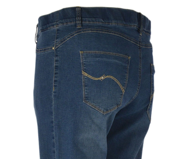 JEANS DONNA EMANUELA COSTA TAGLIE OVER JEGGINGS ELASTICIZZATO TASCHE STRASS ART. EC6886