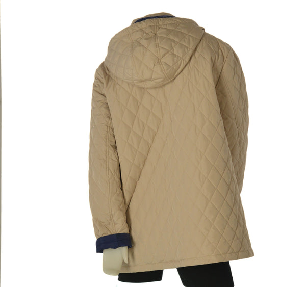 GIACCA DONNA TALENTI TRAPUNTATA REVERSIBILE TAGLIE OVER CAPPUCCIO ZIP TASCHE ART. TB37