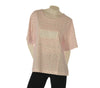 T-SHIRT DONNA BASILE MANICA CORTA JERSEY COTONE FANTASIA ANIMALIER STRASS LOGO ART. BEW237