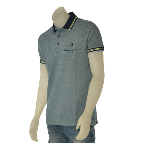 POLO UOMO BASILE PIQUET COTONE MANICA CORTA TASCHINO ART. BE0307