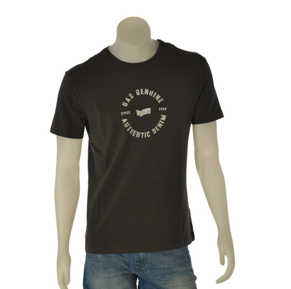 T-SHIRT UOMO GAS SLIM FIT ELASTICIZZATA  MANICA CORTA GIROCOLLO STAMPA COTONE ART. SCUBA/S3929