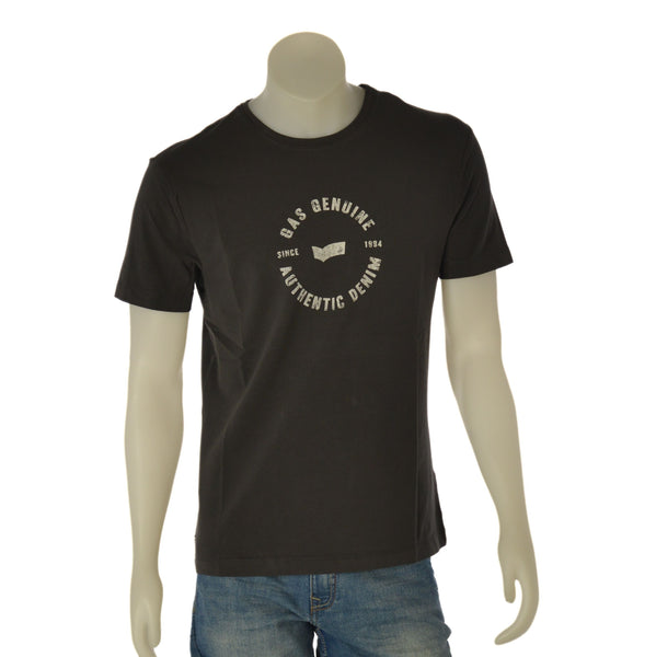 T-SHIRT UOMO GAS SLIM FIT ELASTICIZZATA  MANICA CORTA GIROCOLLO STAMPA COTONE ART. SCUBA/S3929