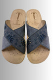 CIABATTA INBLU DONNA TOMAIA ECOPELLE STRASSE PLANTARE ANATONICO E TRRASPIRANTE TACCO 3,5 INTRECCIOART FC000068