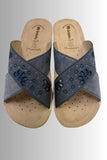 CIABATTA INBLU DONNA TOMAIA ECOPELLE STRASSE PLANTARE ANATONICO E TRRASPIRANTE TACCO 3,5 INTRECCIOART FC000068