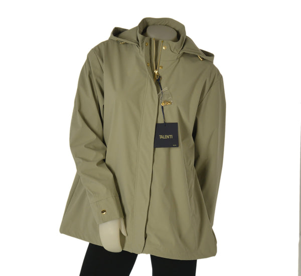 GIACCA DONNA TALENTI TAGLIE OVER CAPPUCCIO ZIP BOTTONI TASCHE ART. TB52