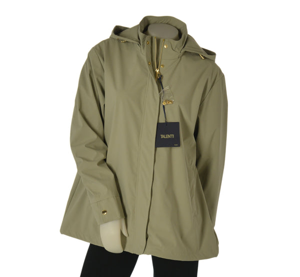 GIACCA DONNA TALENTI TAGLIE OVER CAPPUCCIO ZIP BOTTONI TASCHE ART. TB52