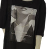 T-SHIRT DONNA SOPHIA TAGLIE OVER SCOLLO A GIRO COTONE STAMPA STRASS ART 26073