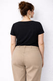 PANTALONI MIROGLIO LUISA VIOLA  COTONE GAMBA MORBIDA MODELLO JEANS ART P639F LINEA CALINE