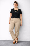 PANTALONI MIROGLIO LUISA VIOLA  COTONE GAMBA MORBIDA MODELLO JEANS ART P639F LINEA CALINE