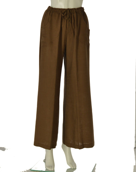 PANTALONE DONNA SOPHIA PALAZZO ELASTICO TASCHE VISCOSA ART. 26042