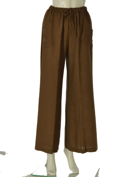PANTALONE DONNA SOPHIA PALAZZO ELASTICO TASCHE VISCOSA ART. 26042