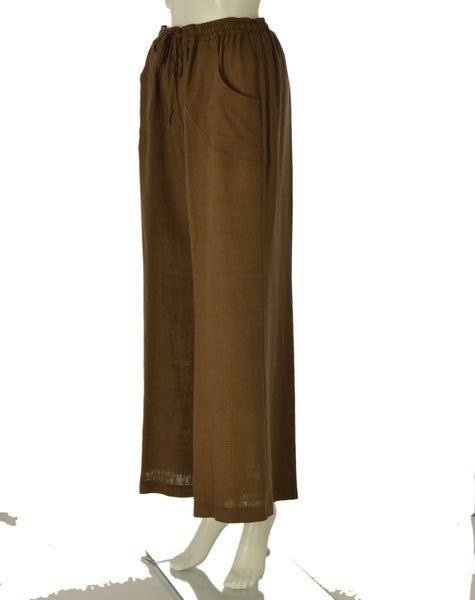 PANTALONE DONNA SOPHIA PALAZZO ELASTICO TASCHE VISCOSA ART. 26042