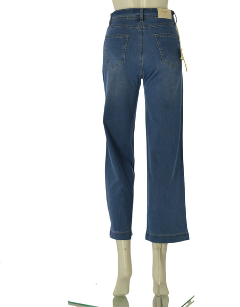 JEANS DONNA EMANUELA COSTA CINQUE TASCHE PALAZZO STRASS ART. EC6874