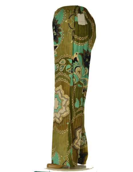 PANTALONE DONNA GIGLIOROSSO TAGLIE OVER PALAZZO FANTASIA ELASTICO VISCOSA ART. 26131