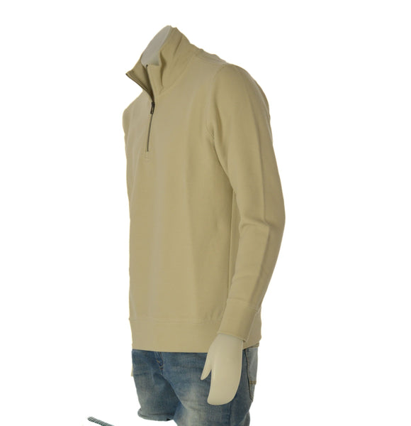 FELPA UOMO TIFFOSI GARZATA MEZZA ZIP POLSINI COTONE ART. 10064353