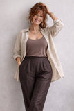 PANTALONE LUISA VIOLA CIAO MAGRE SCIANTUNGALLACCIATURA LATERALE ART P494F