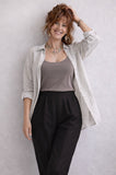 PANTALONE LUISA VIOLA CIAO MAGRE SCIANTUNGALLACCIATURA LATERALE ART P494F