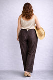 PANTALONE LUISA VIOLA CIAO MAGRE SCIANTUNGALLACCIATURA LATERALE ART P494F