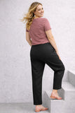 PANTALONI DONNA LUISA VIOLA CALINE SATIN DI COTONE GFASCETTA IN VITA CON DOPPIO BOTTONE GAMBA MORBIDA ART P12F01348