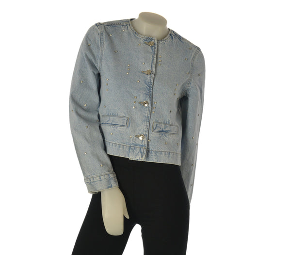 GIUBBETTO JEANS DONNA TIFFOSI CHANEL BOTTONI STRASS ART. 10064980