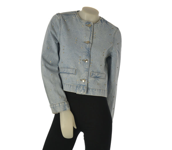 GIUBBETTO JEANS DONNA TIFFOSI CHANEL BOTTONI STRASS ART. 10064980