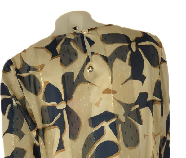 BLUSA DONNA PERLA FANTASIA MANICA LUNGA VOILE LUREX ART. 2600 BALI