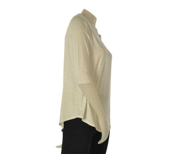 MAGLIA DONNA RAGNO SCOLLO A V MANICHE 3/4 JERSEY VISCOSA ART.DS48TW
