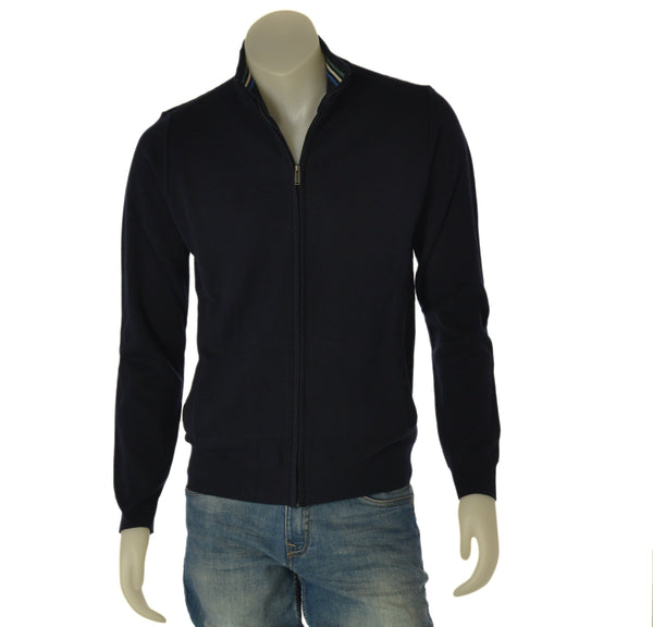 GIACCA MAGLIA UOMO RE DEL MARE FULL ZIP TASCHE COTONE ART. 22.3250