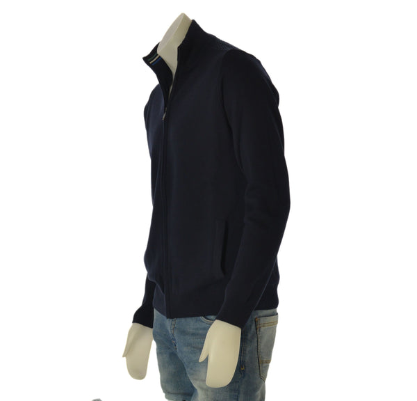 GIACCA MAGLIA UOMO RE DEL MARE FULL ZIP TASCHE COTONE ART. 22.3250