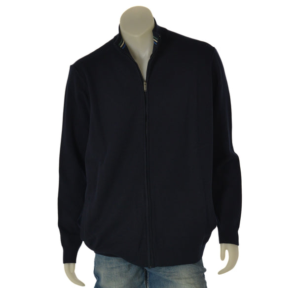 GIACCA MAGLIA RE DEL MARE COTONE TAGLIE OVER FULL ZIP TASCHE ART. 22.3250X