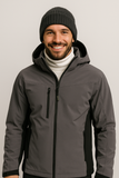 GIACCA SCI UOMO ZIP CAPPUCCIO IMPERMEABILE TRASPIRANTE IDROREPELLENTE ANTIVENTO MARCA BRUGI ART. AG1M