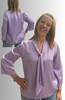 BLUSA DONNA MYASTREET VISCOSA MANICA TRE QUARTI SCOLLO V FIOCCO ART. FLD510B-90