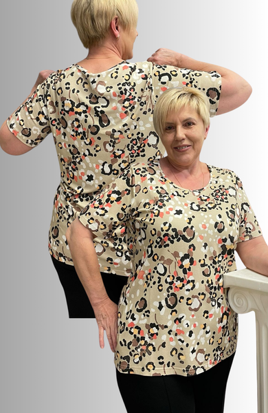 T-SHIRT TAGLIE OVER FANTASIA TRASPIRANTE MANICA CORTA  GAIA PIU ART. 620/05