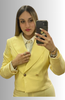 GIACCA DONNA CORTA DOPPIO PETTO ELEGANTE MODERNA LAURA BIAGIOTTI ART. P2002